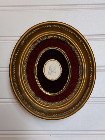 Framed Goddess Melpomene Intaglio