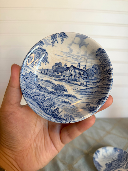 Blue & White Ironstone Trinket Dish