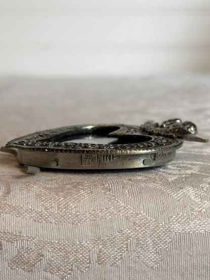 Sterling Pewter Mini Cherub Heart Frames