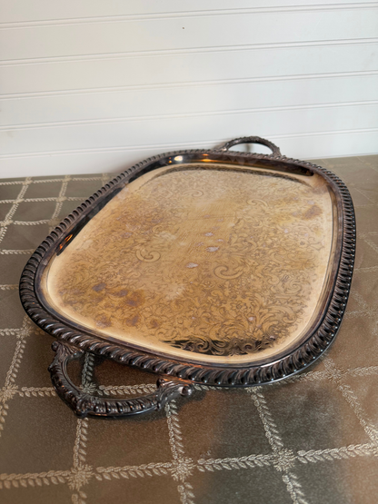 Large Silver Plated Tray