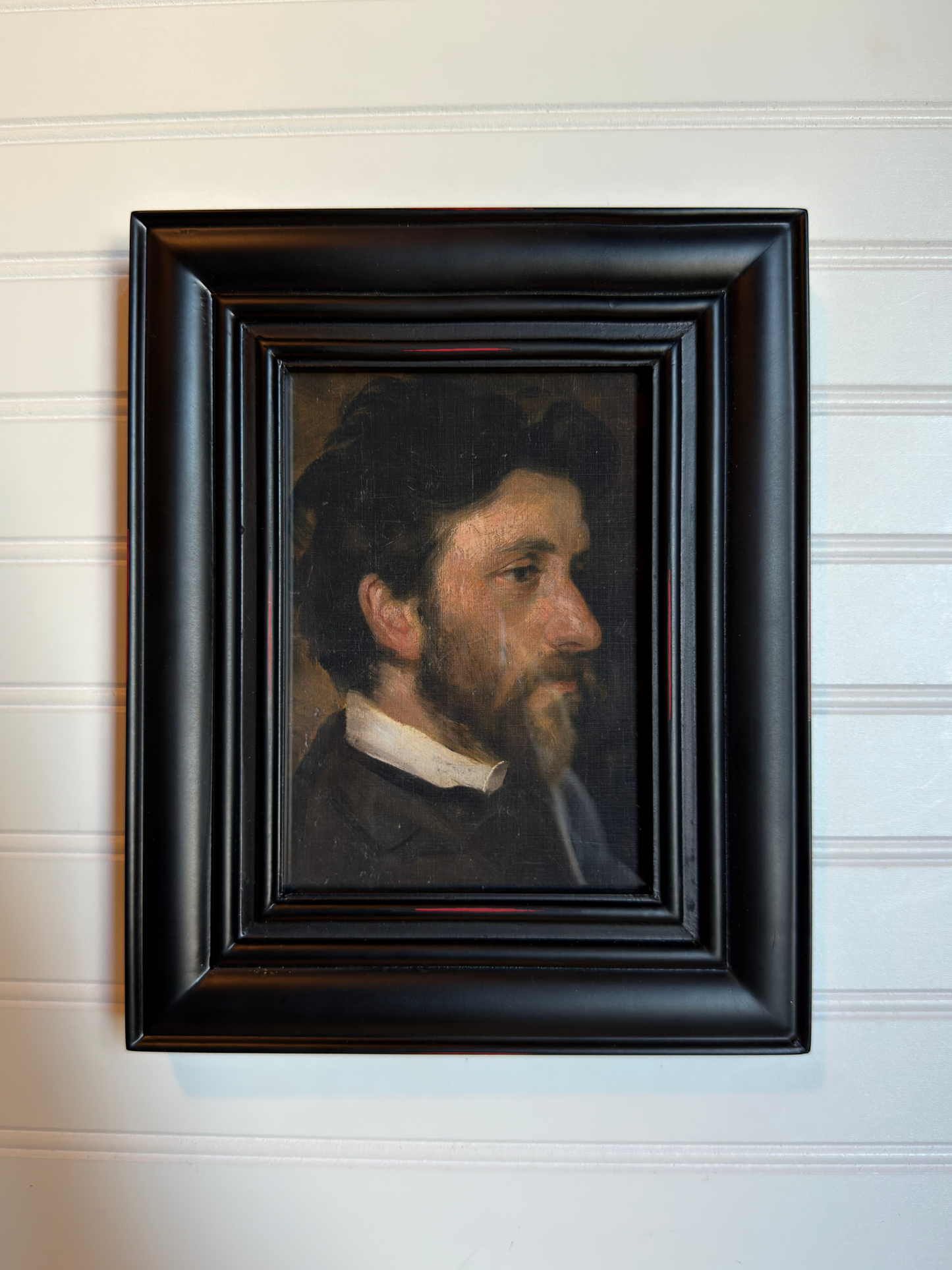 Framed Study of a Man Print