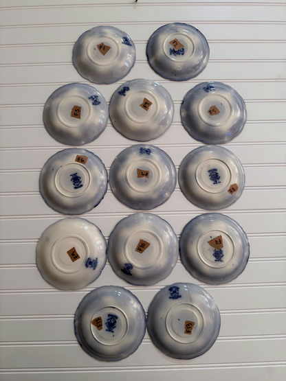 Small New Wharf Pottery "Waldorf" Pattern Plates