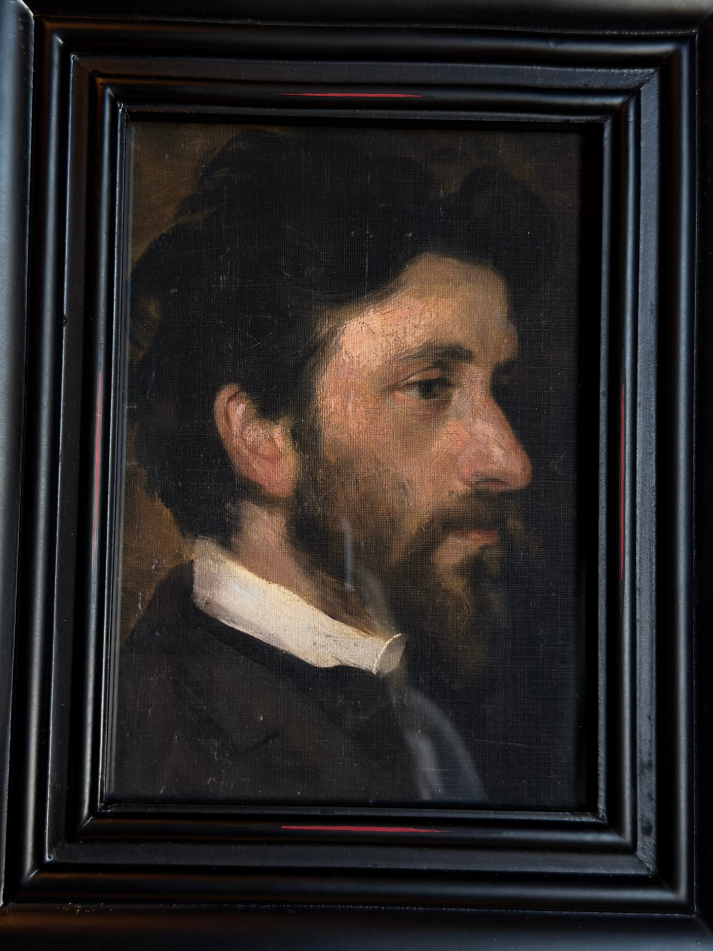 Framed Study of a Man Print