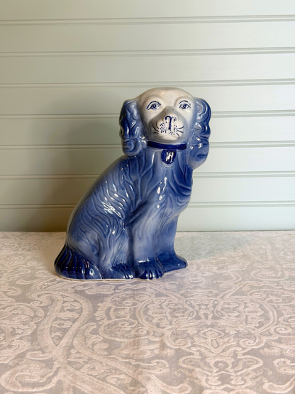 Blue Staffordshire Style Dog