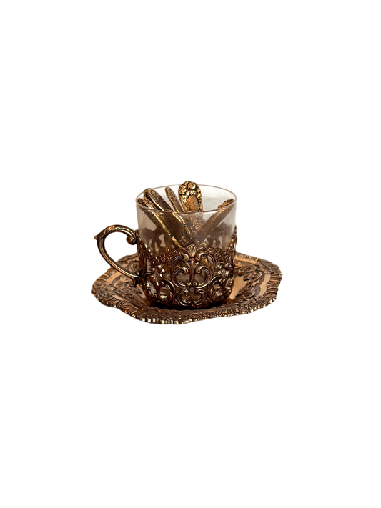 Tea cup with Charcuterie Board Toothpicks
