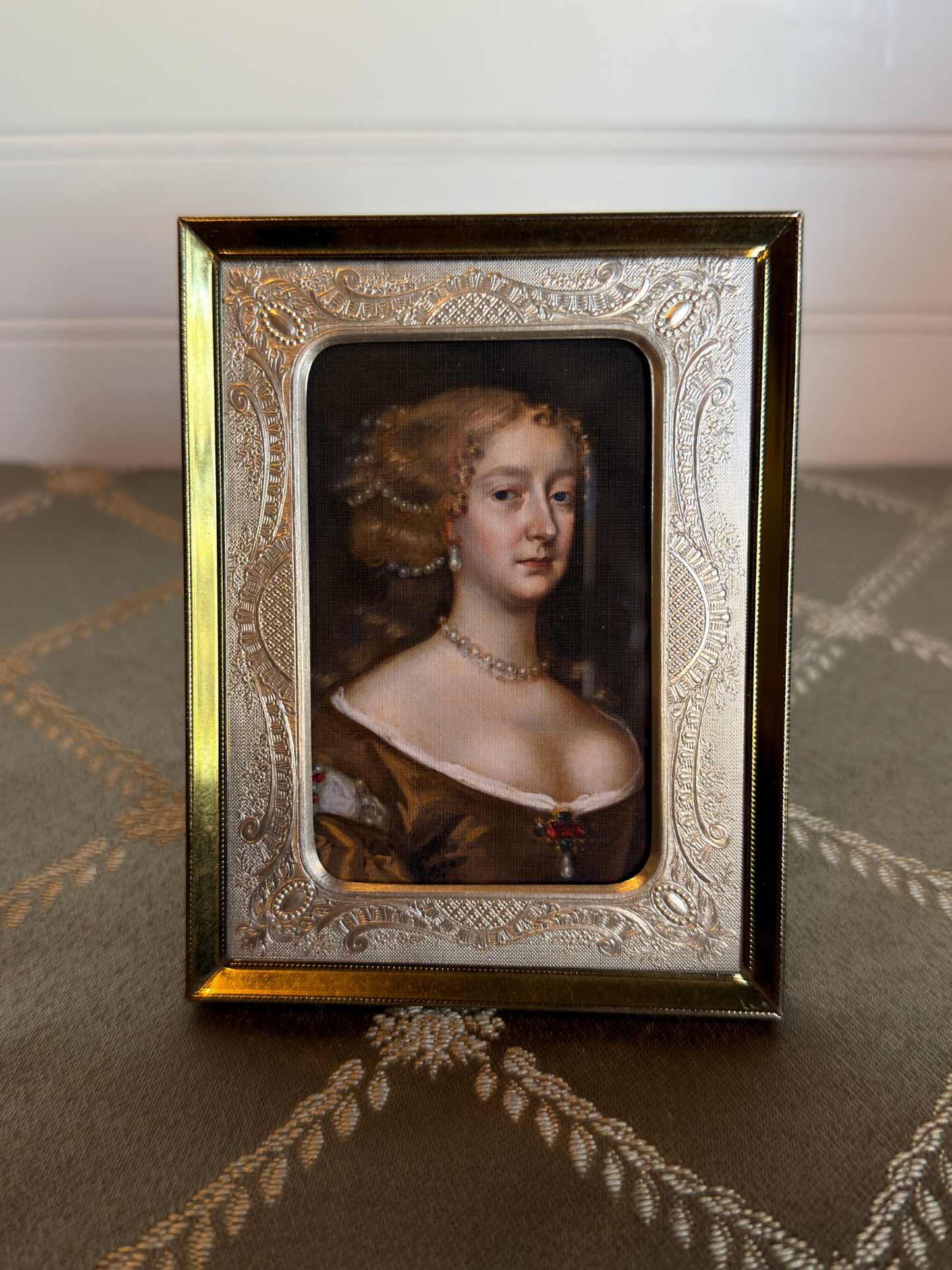 Framed Portrait of Lady Diana Print