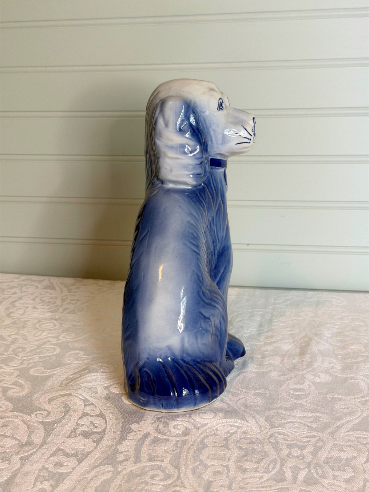 Blue Staffordshire Style Dog