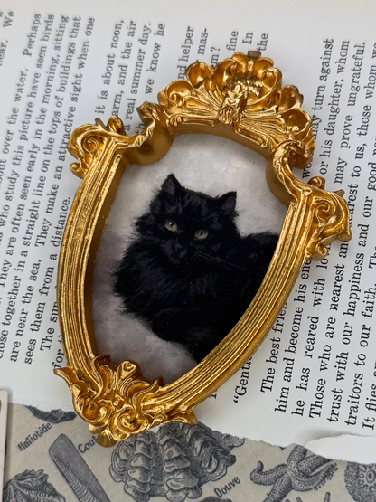 Small Black Cat Magnet #1
