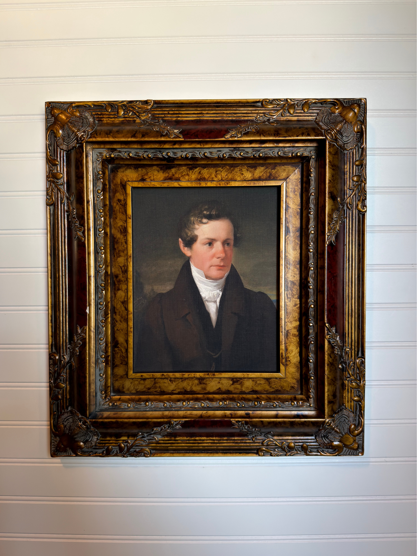 Framed Portrait of Dr. Stephan Schroff Print