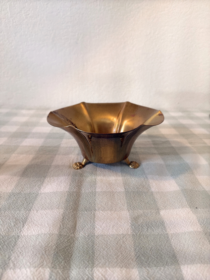 Brass Lion Feet Catchall