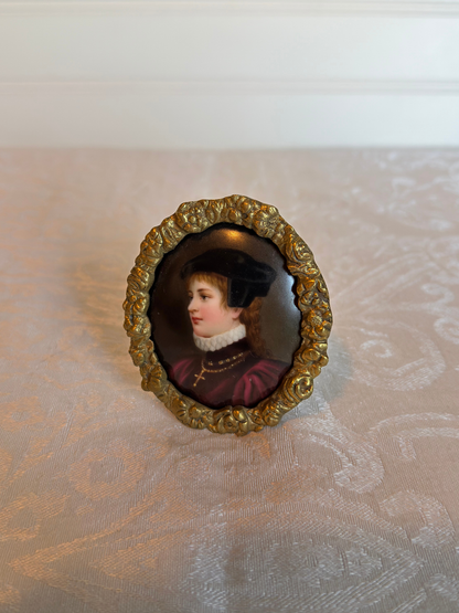 Portrait Painting on Porcelain