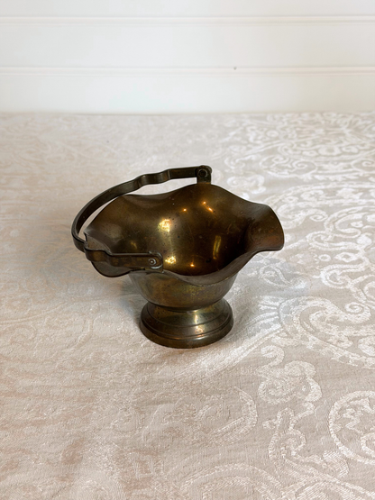Pair of Brass Basket Bowls