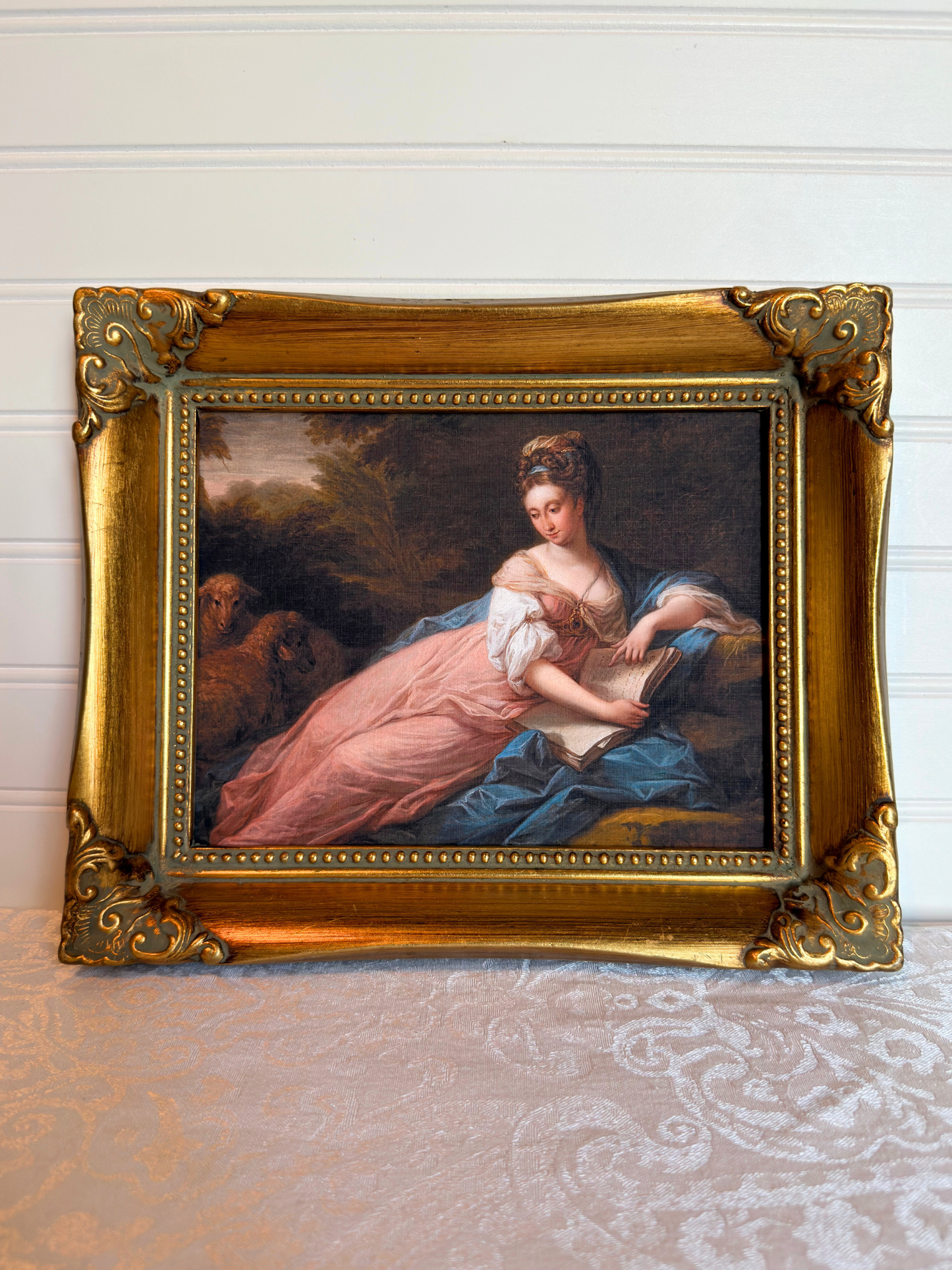 Framed Mary Tisdal Reading Print