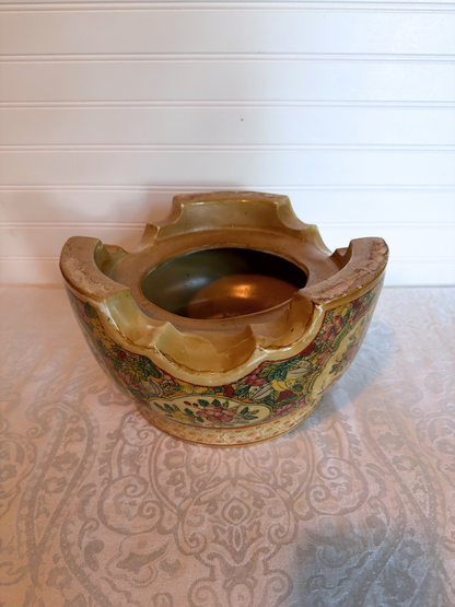 Floral Pedestal Plant Stand