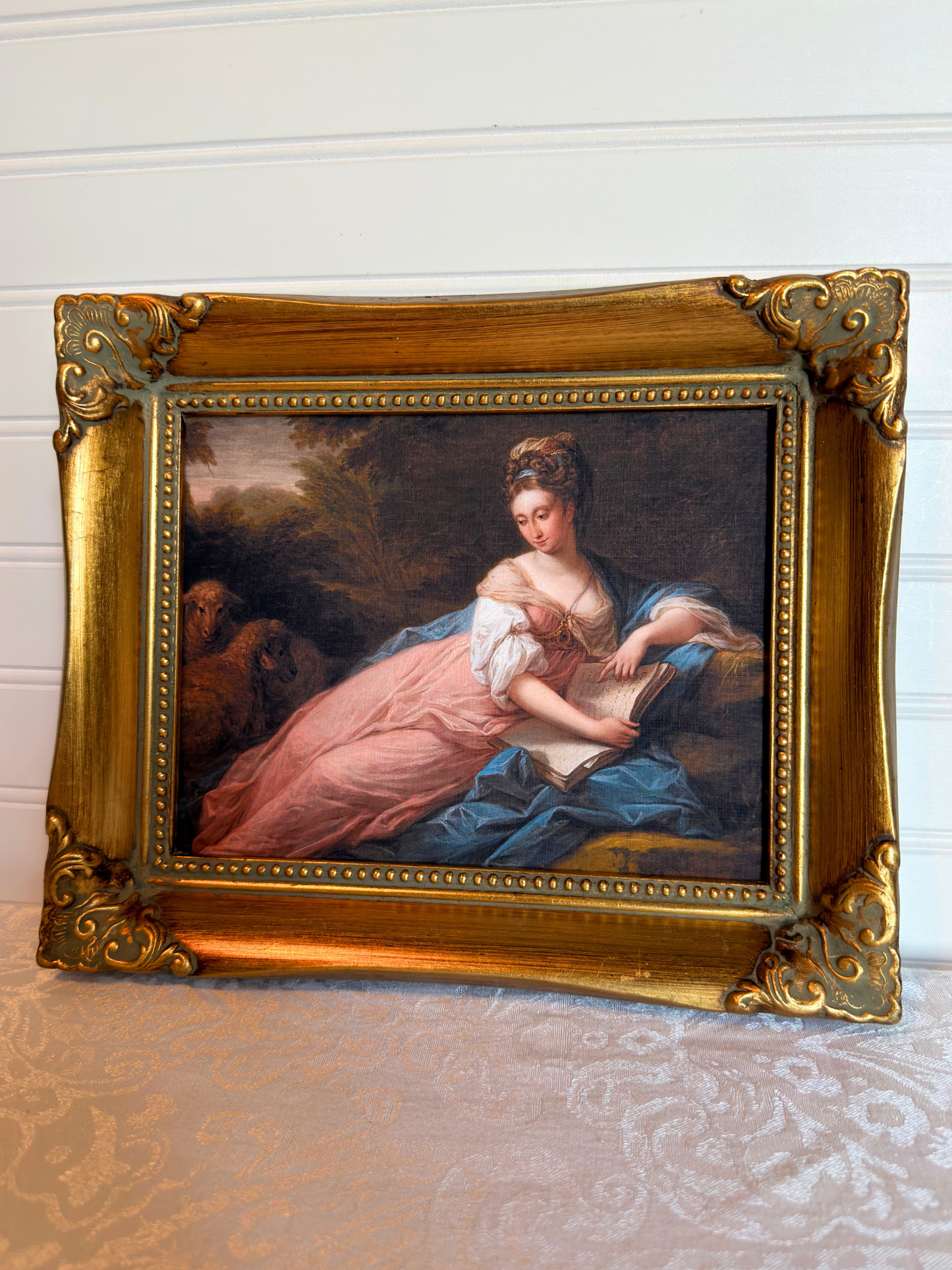 Framed Mary Tisdal Reading Print