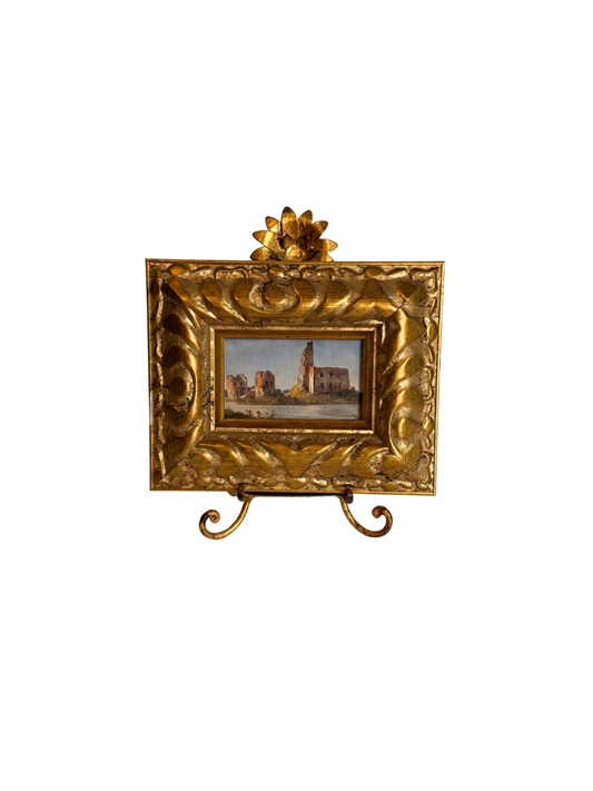 Framed Castle Print with Easel