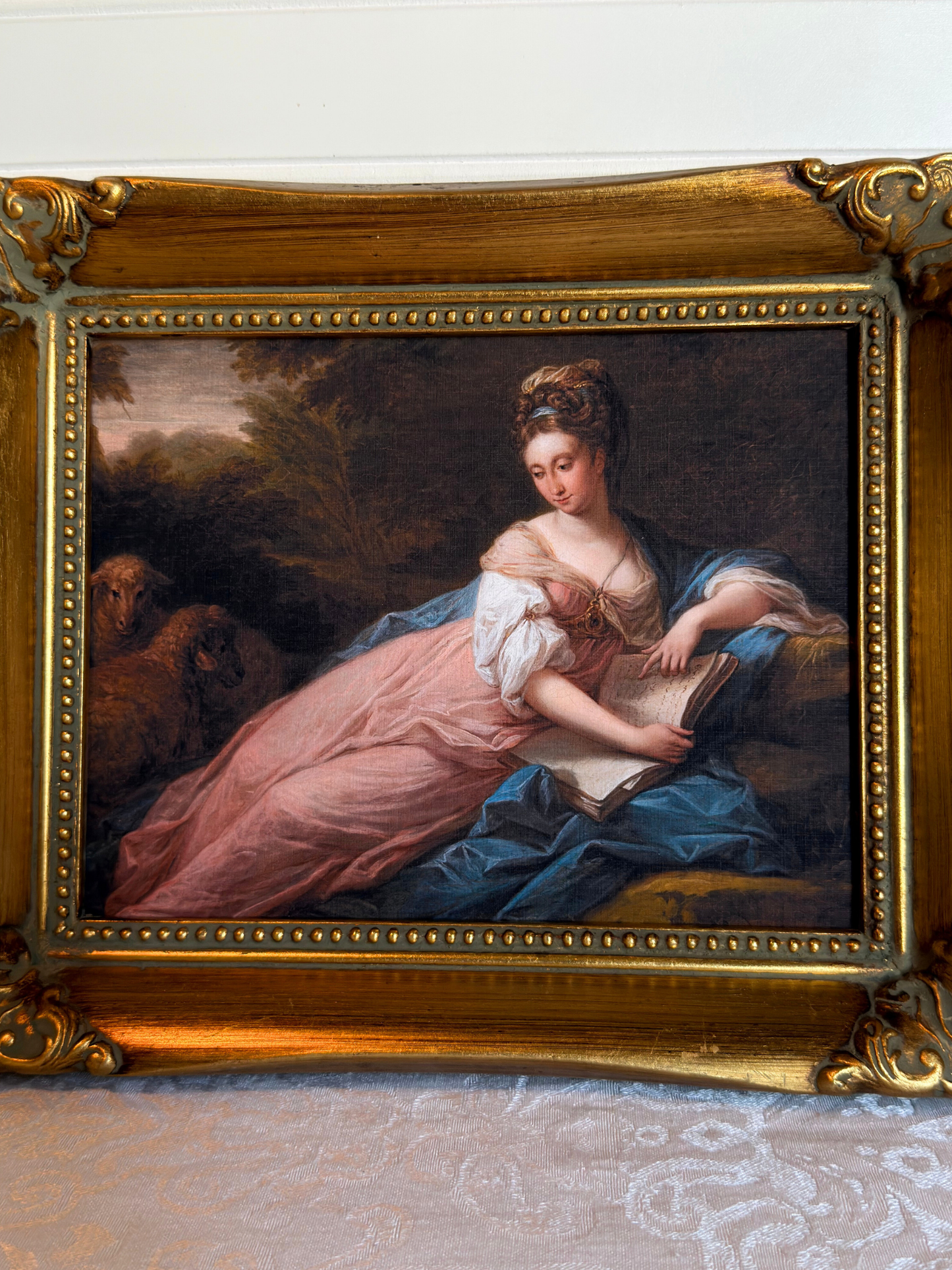 Framed Mary Tisdal Reading Print