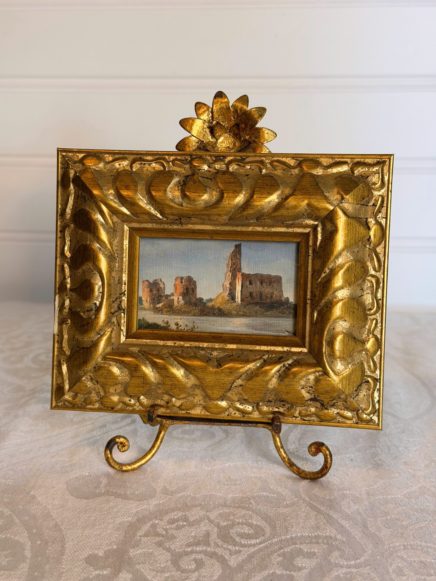Framed Castle Print with Easel
