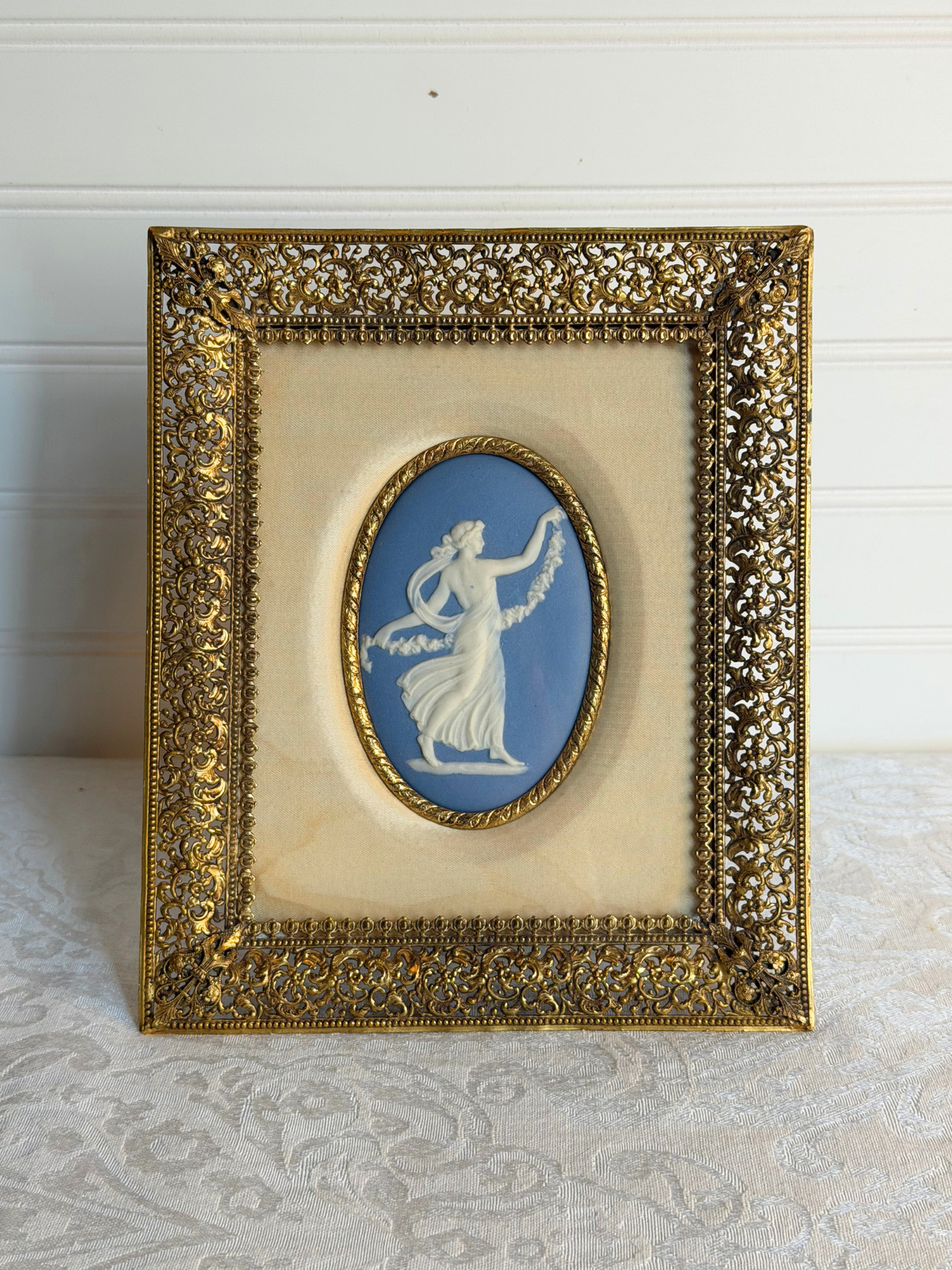 Small Framed Wedgwood Dancing Hour Plaque
