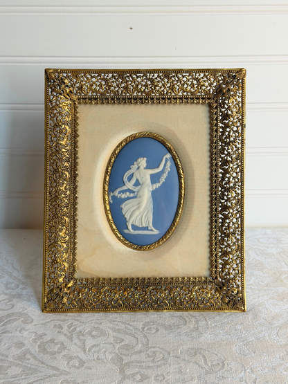 Small Framed Wedgwood Dancing Hour Plaque