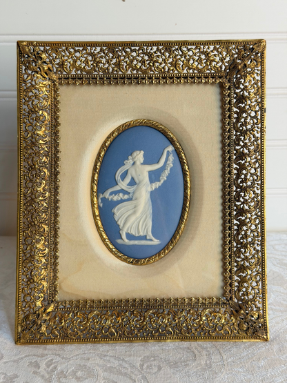 Small Framed Wedgwood Dancing Hour Plaque