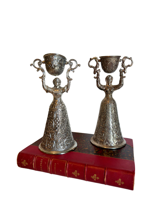 Silver-Plated German Wedding Goblets