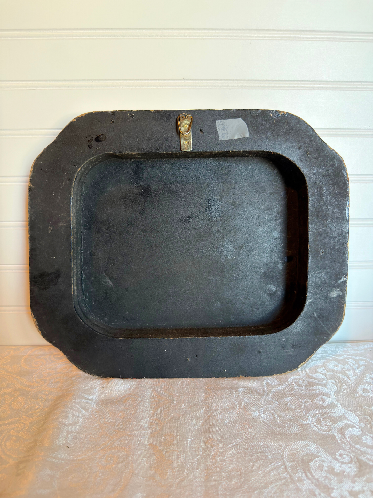 Floral Painting on Convex Plaque