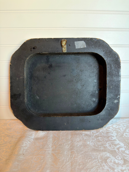 Floral Painting on Convex Plaque