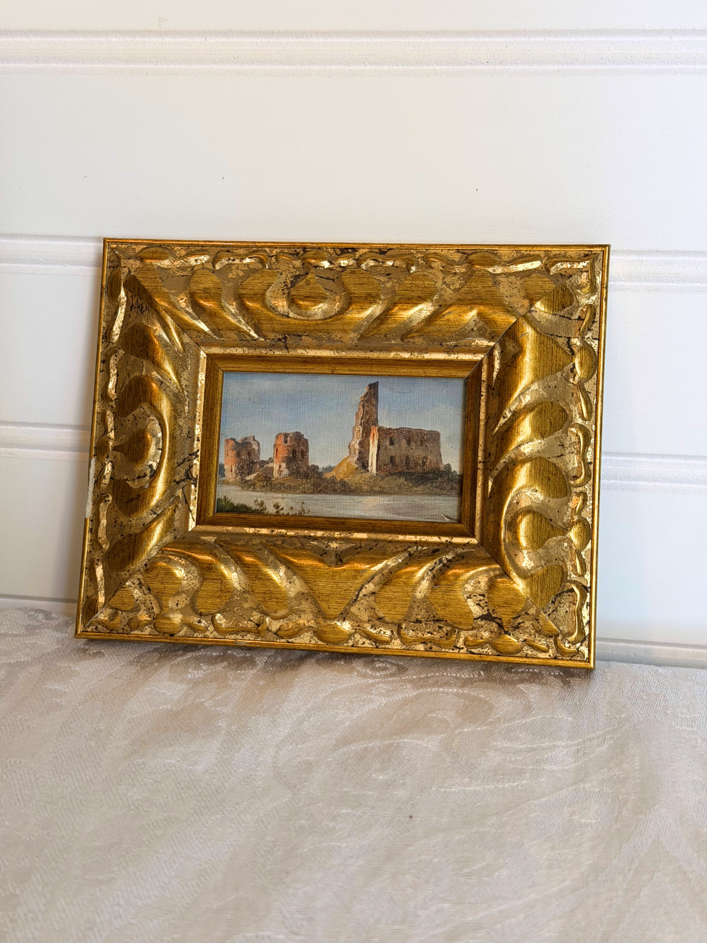 Framed Castle Print with Easel