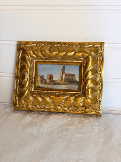 Framed Castle Print with Easel