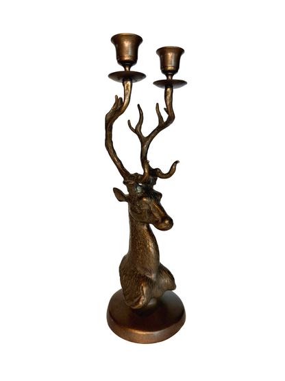 Bronze Deer Candelabra