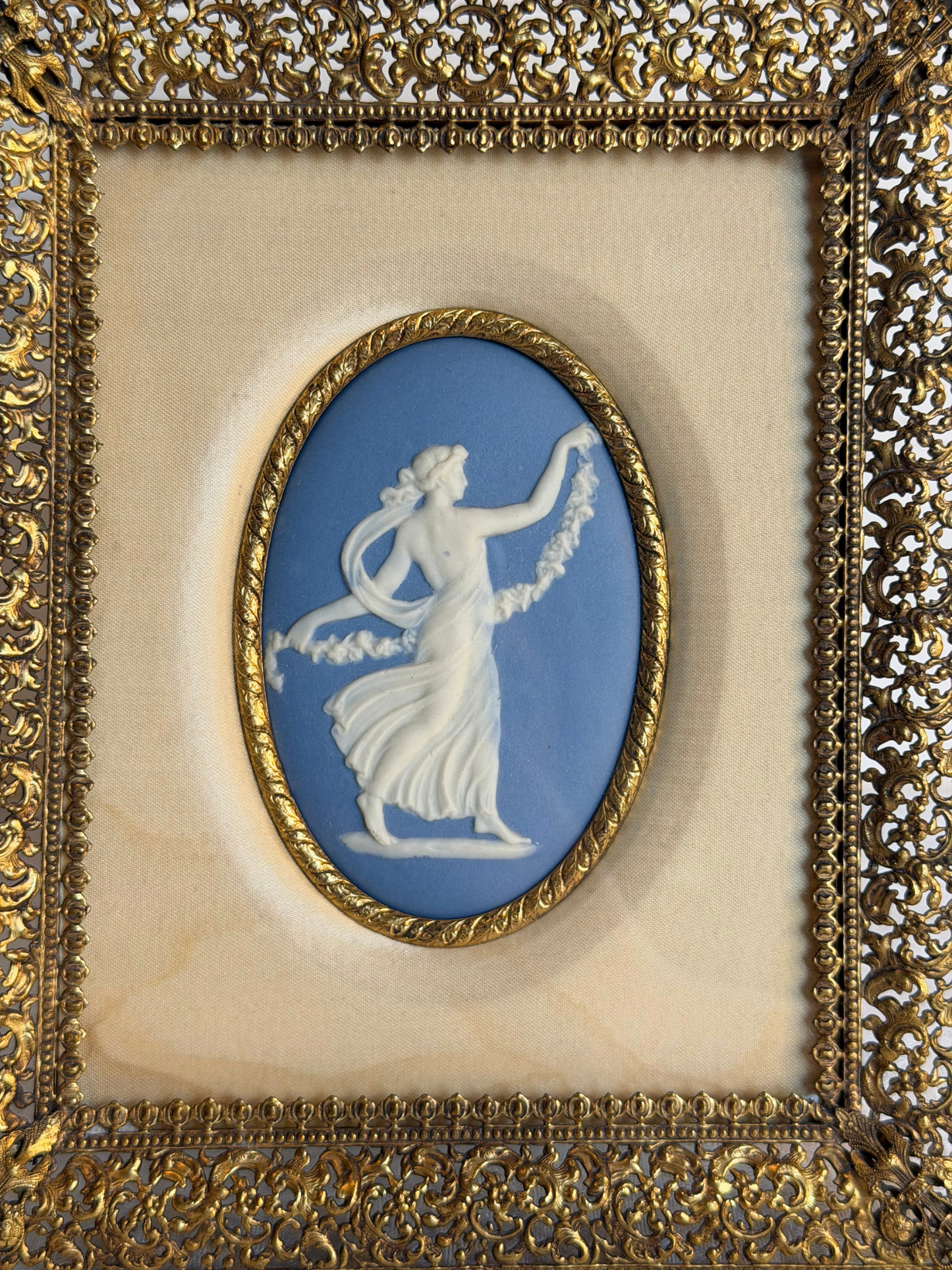 Small Framed Wedgwood Dancing Hour Plaque
