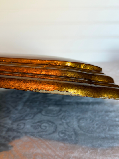 Floral Painting on Convex Plaque