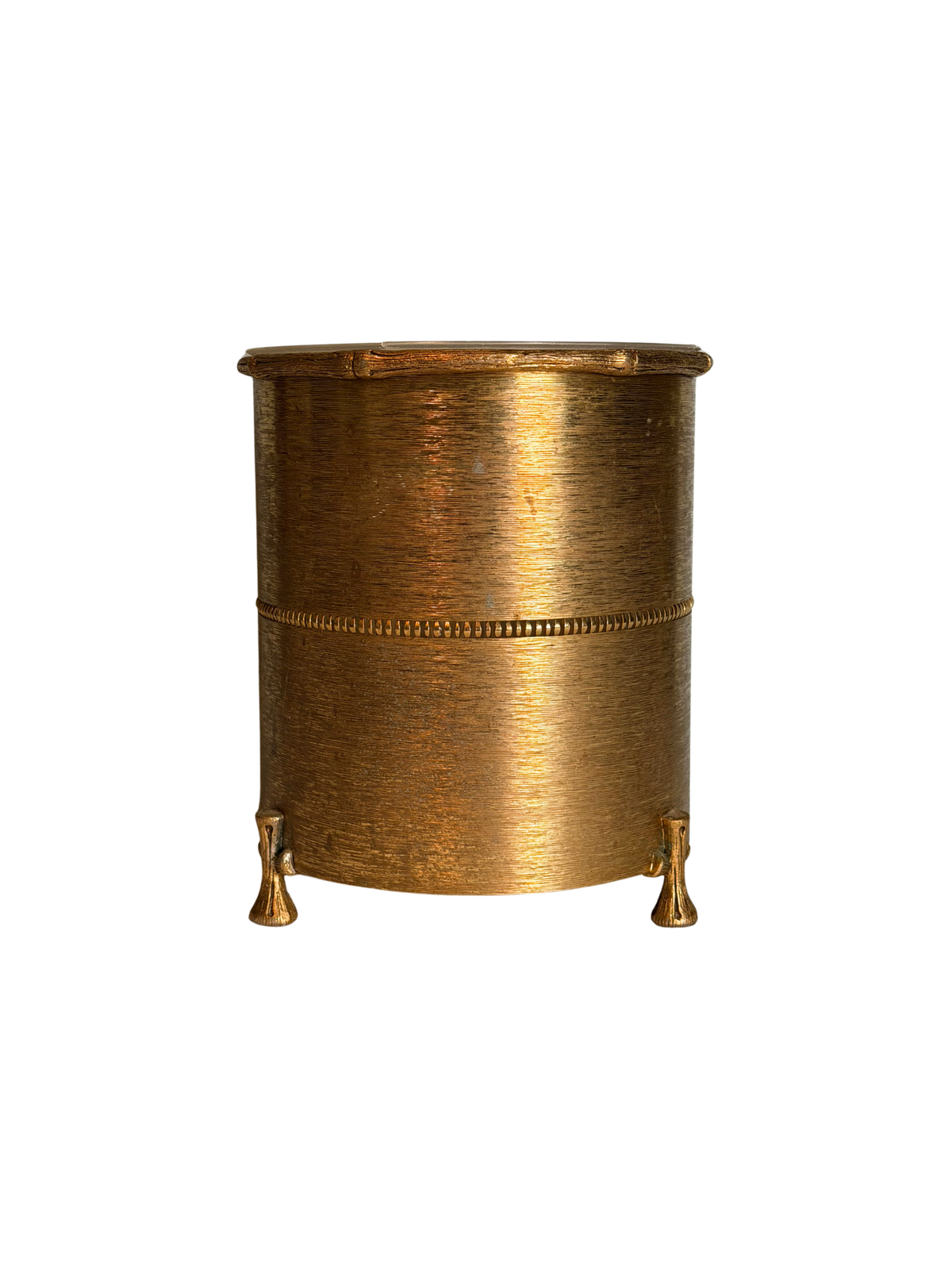 Hollywood Regency Wastebasket