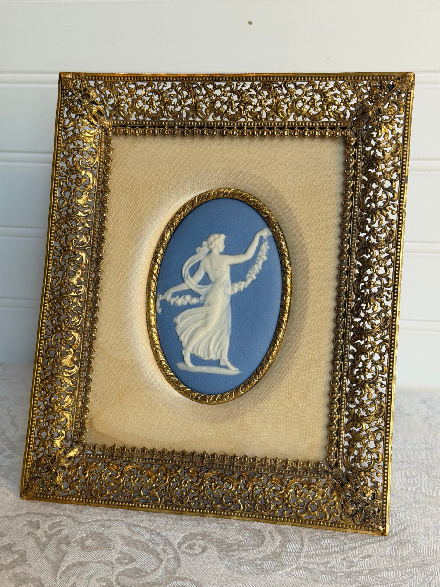Small Framed Wedgwood Dancing Hour Plaque