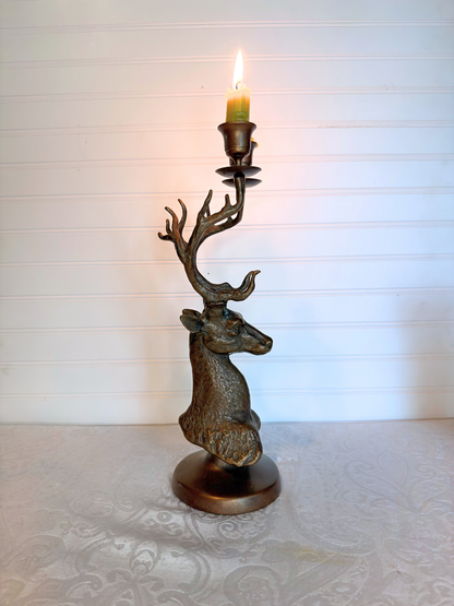 Bronze Deer Candelabra