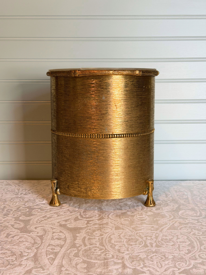 Hollywood Regency Wastebasket