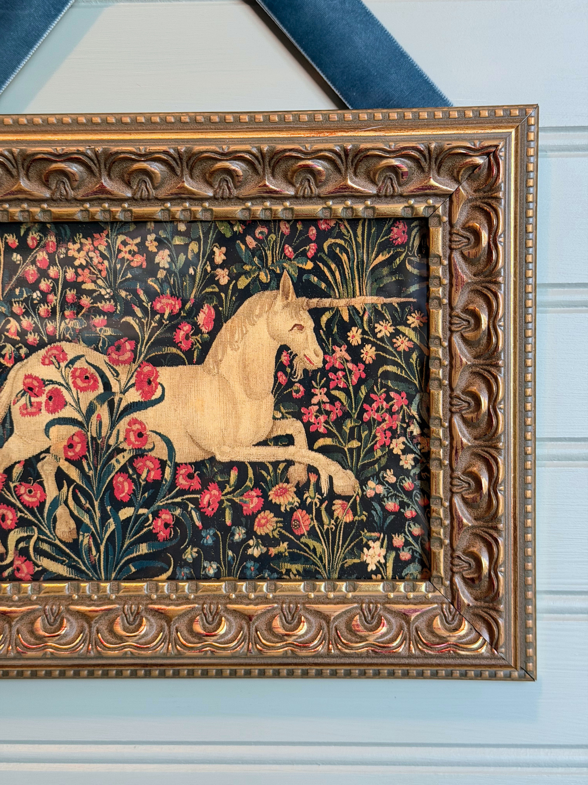 Framed Unicorn Tapestry Giclee Print