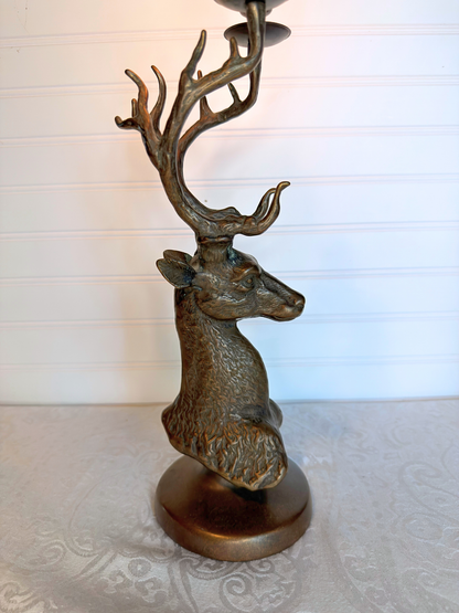 Bronze Deer Candelabra
