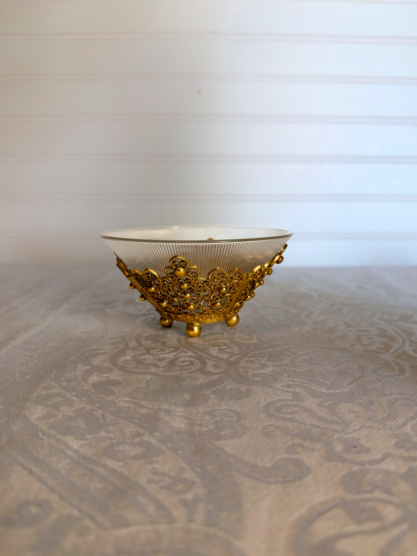 Ormolu & Glass Trinket Dish