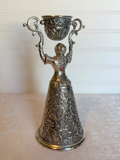 Silver-Plated German Wedding Goblets