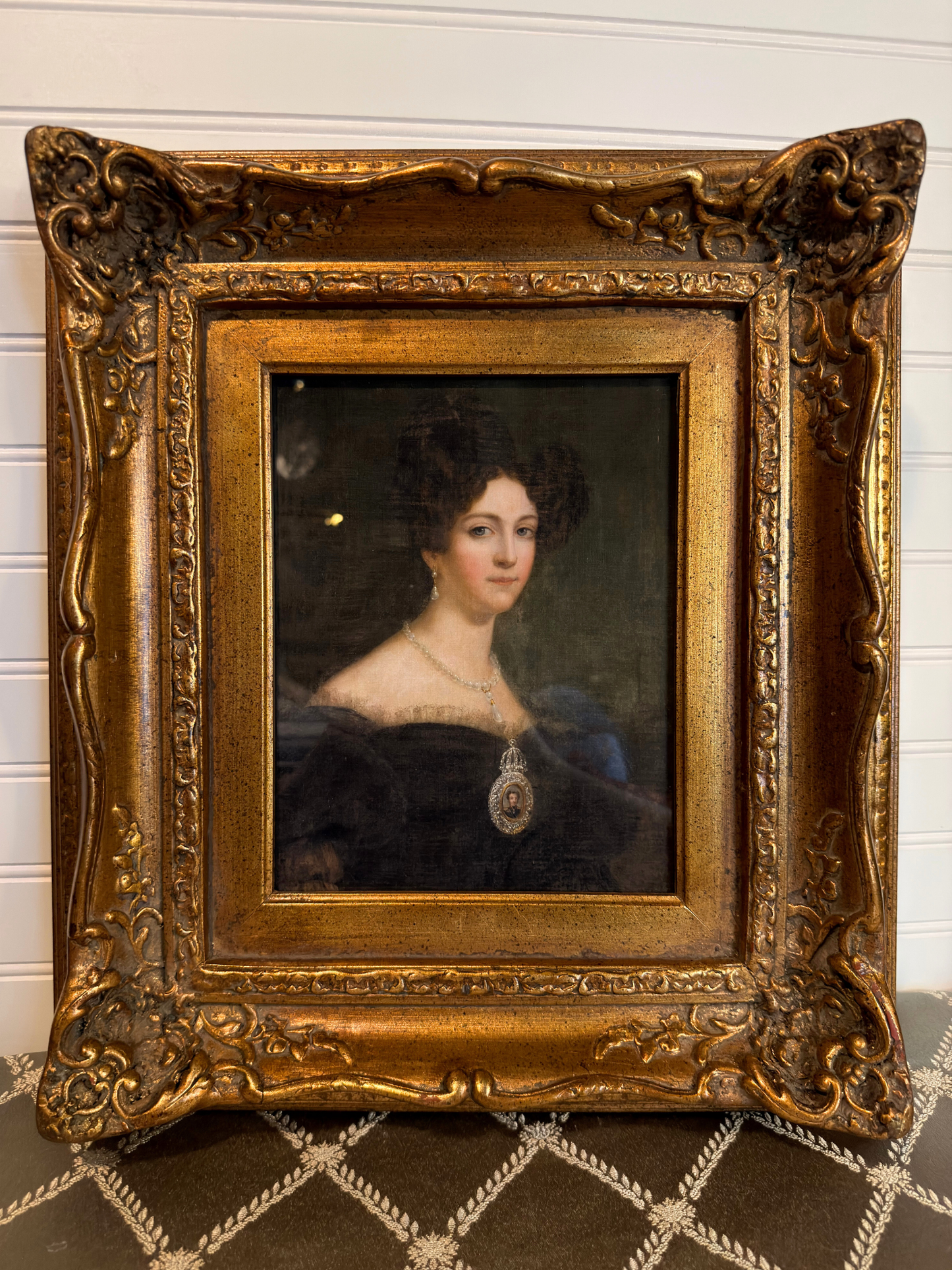 Framed Portrait of Amelie of Leuchtenberg Print