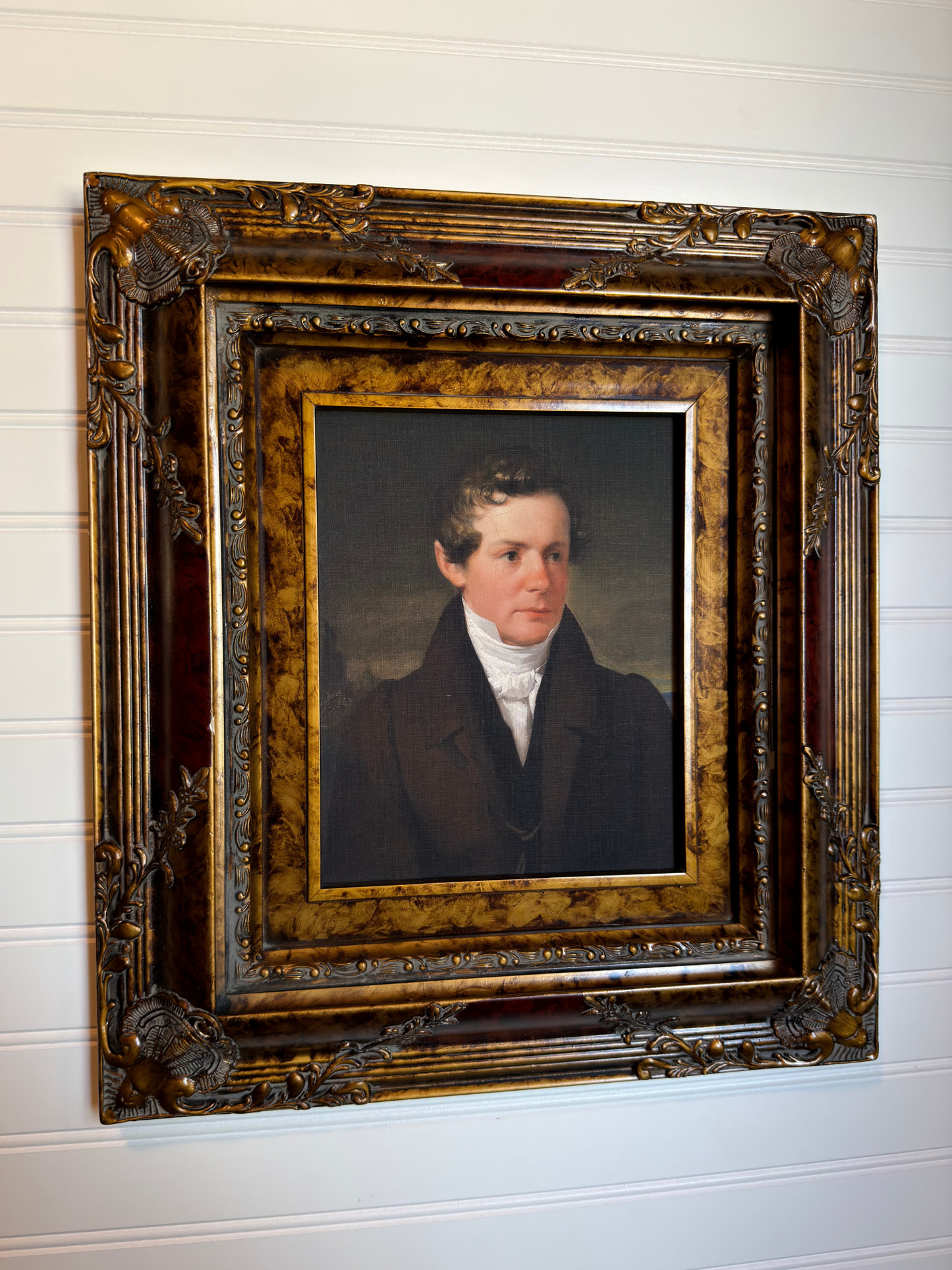 Framed Portrait of Dr. Stephan Schroff Print