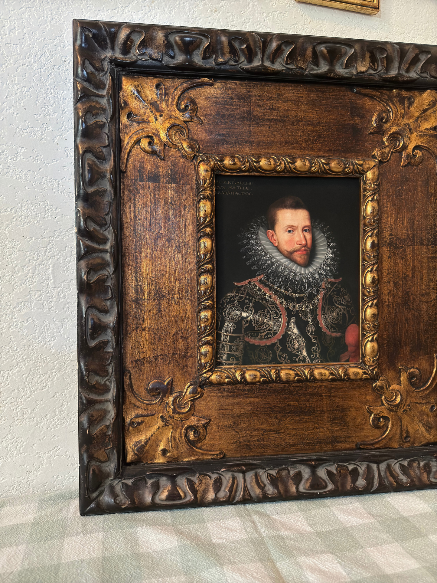 Heavy Ornate Frame with Portrait of Archduke Albert of Austria Giclee Print