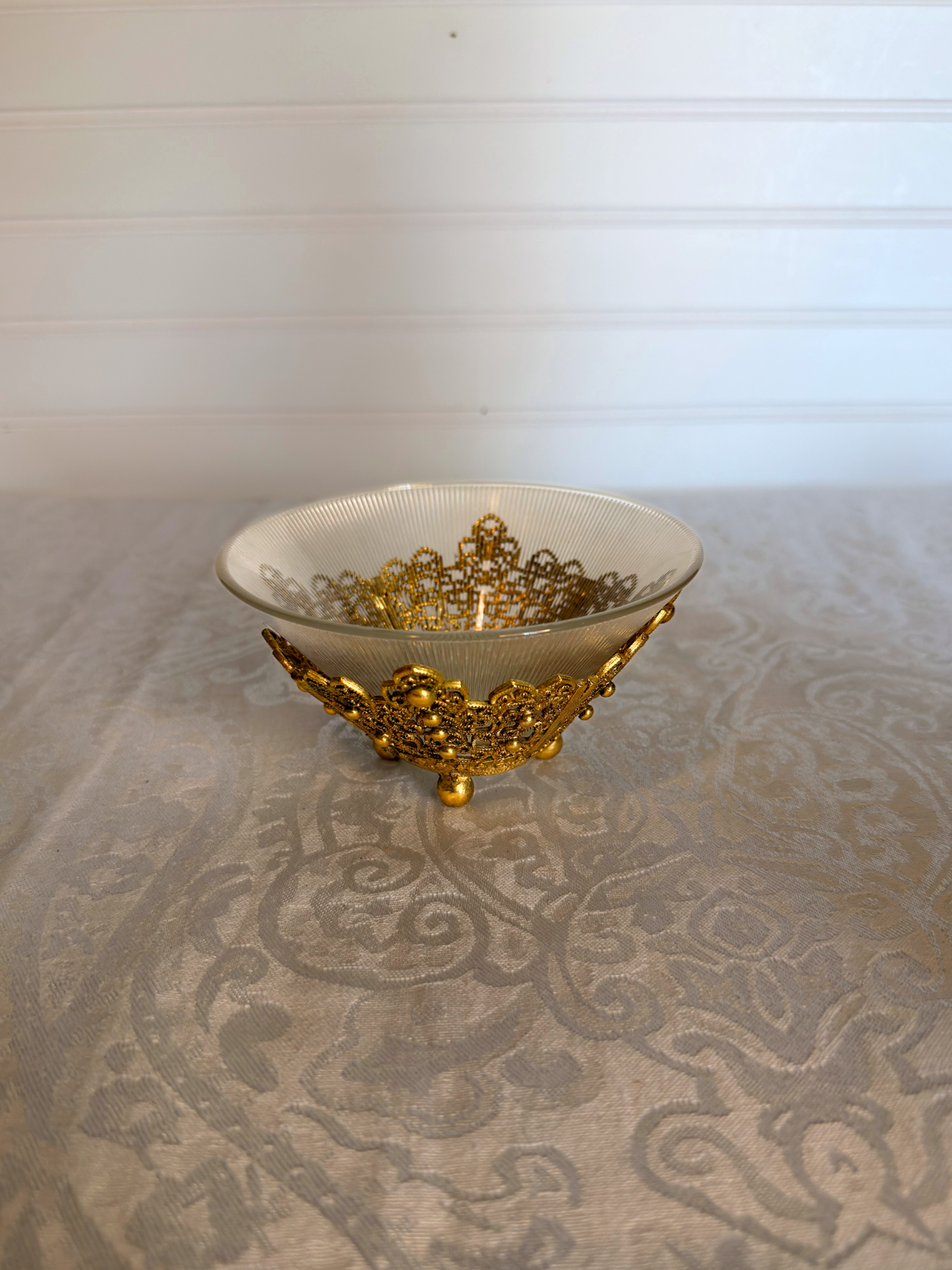 Ormolu & Glass Trinket Dish