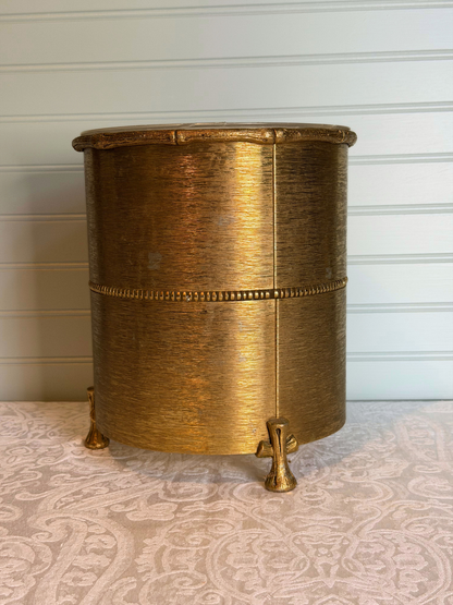 Hollywood Regency Wastebasket