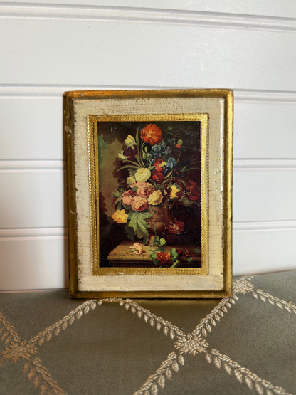 Florentine Floral Plaque Print