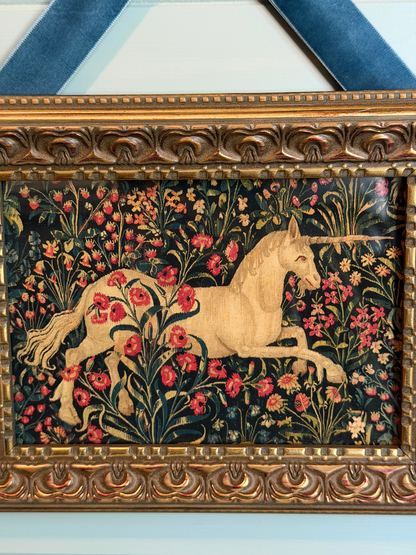 Framed Unicorn Tapestry Giclee Print