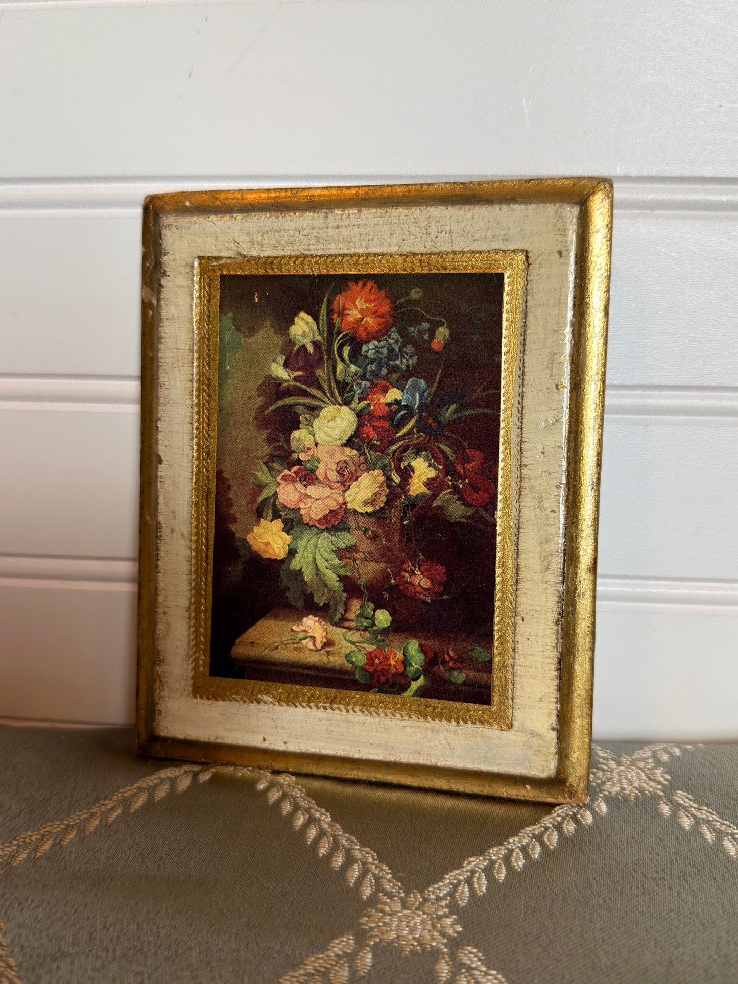 Florentine Floral Plaque Print