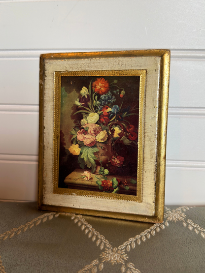Florentine Floral Plaque Print